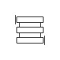 Router, networking icon. Simple line, outline vector elements of storage and cloud icons for ui and ux, website or mobile Royalty Free Stock Photo