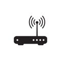 Router related signal icon isolated