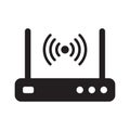 Router related signal icon isolated
