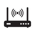 Router related signal icon isolated