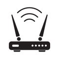 Router related signal icon isolated, wifi router