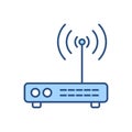 Router related vector icon