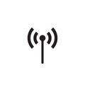 Router Signal Icon Vector Isolated on White Background. Internet Access Point Symbol Illustration