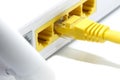 Router Wireless LAN White background Royalty Free Stock Photo