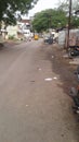 Routine life scenario of Street of Solapur city in Maharashtra, India