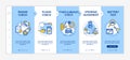 Routine vehicle maintenance onboarding vector template