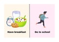 Daily routines EFL flashcards - 2