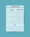 Daily Routines planner template minimalist planners Business organizer page