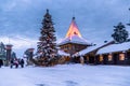 Rovaniemi - December 16, 2017: Santa Claus village of Rovaniemi, Finland