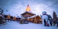 Rovaniemi - December 16, 2017: Santa Claus village of Rovaniemi, Finland Royalty Free Stock Photo