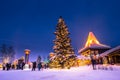 Rovaniemi - December 16, 2017: Santa Claus village of Rovaniemi, Finland