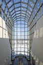 A Snowy Landscape through a Glass Wall