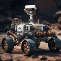 rover on Mars, on the red planet, generative ai Royalty Free Stock Photo