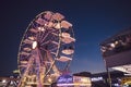 Ferris wheel at night