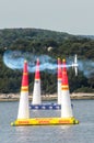 ROVINJ, CROATIA - APRIL 13 2014 airplane at Red Bull Air Race event