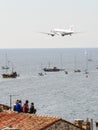 ROVINJ, CROATIA - APRIL 13 2014 spectators on roof at Red Bull A