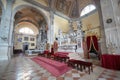 Rovinj, Croatia - August 30, 2007: Altar of the church of St. Euphemia, which is towering at the center of old town of Rovinj and Royalty Free Stock Photo