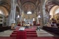 Rovinj, Croatia - August 30, 2007: Altar of the church of St. Euphemia, which is towering at the center of old town of Rovinj and Royalty Free Stock Photo