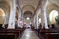 Rovinj, Croatia - August 30, 2007: Interior of the church of St. Euphemia, which is towering at the center of old town of Rovinj Royalty Free Stock Photo