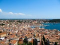 Rovinj, Istria, Croatia in summer. Aerial shot Royalty Free Stock Photo