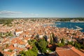 Rovinj, Istria, Croatia. Aerial shot. Royalty Free Stock Photo