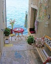 ROVINJ, ISTRIA PENINSULA, CROATIA, 30 June 2013: Beautiful roman Royalty Free Stock Photo