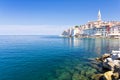 Rovinj old town in Adriatic sea coast of Croatia, Europe