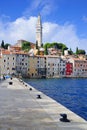 Rovinj - Rovigno, historic part of the city with the Church of Saint Euphemia, Croatia.