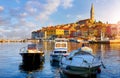 Rovinj, Rovigno, Istria, Croatia. Panoramic view. Adriatic sea. Royalty Free Stock Photo