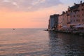 Rovinj at sunset in Croatia