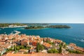 Rovinj, Istria, Croatia. Aerial shot. Royalty Free Stock Photo