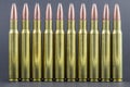 A row of ammo Royalty Free Stock Photo