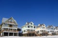 Row of Beach Homes Royalty Free Stock Photo