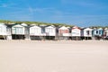 Row of beach houses, Netherlands