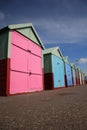 Row of beach huts Brighton Royalty Free Stock Photo