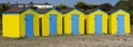 Row of Beach Huts, Littlehampton, England Royalty Free Stock Photo