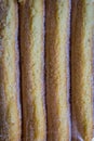 Row of ladyfingers biscuits in pack Royalty Free Stock Photo