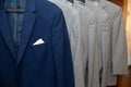 Row Of Suits. Royalty Free Stock Photo