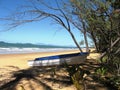 Row Boat on the Beach at Mission Beach