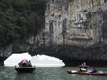 Halong Bay - Row Boat Excursion ! Royalty Free Stock Photo