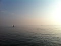 Row boat on the Ganges Royalty Free Stock Photo