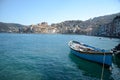 Row boat on the sea