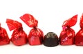 A row of bonbons