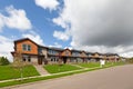 Row of Brand New Townhomes For Sale Royalty Free Stock Photo