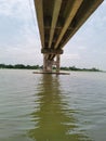 A row of bridges downtown in Bangladesh village