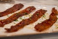 Row of Candied Bacon