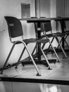 row of chairs in the waiting room Royalty Free Stock Photo