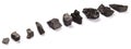 Row Of Charcoal VI Royalty Free Stock Photo