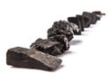 Row Of Charcoal VIII Royalty Free Stock Photo