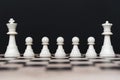 Row of Chess - Pawn, king and queen chess Royalty Free Stock Photo